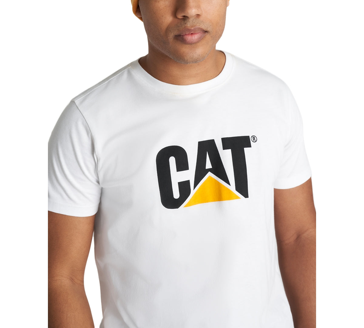 Caterpillar Mens CAT Logo Graphic Short Sleeve T Shirt White XL