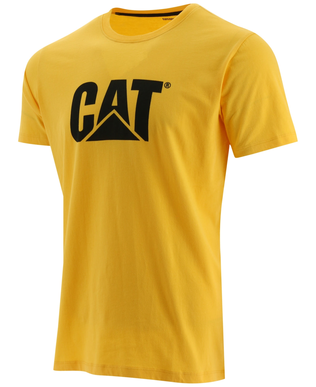 Caterpillar Men's Logo Graphic Short Sleeve T Shirt Yellow 2XL