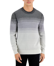 Alfani Mens Ombre Striped Sweater Black XL