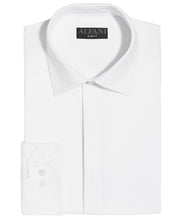 Alfani Mens Slim fit Dress Shirt XL 17-17.5 36-37 White Solid