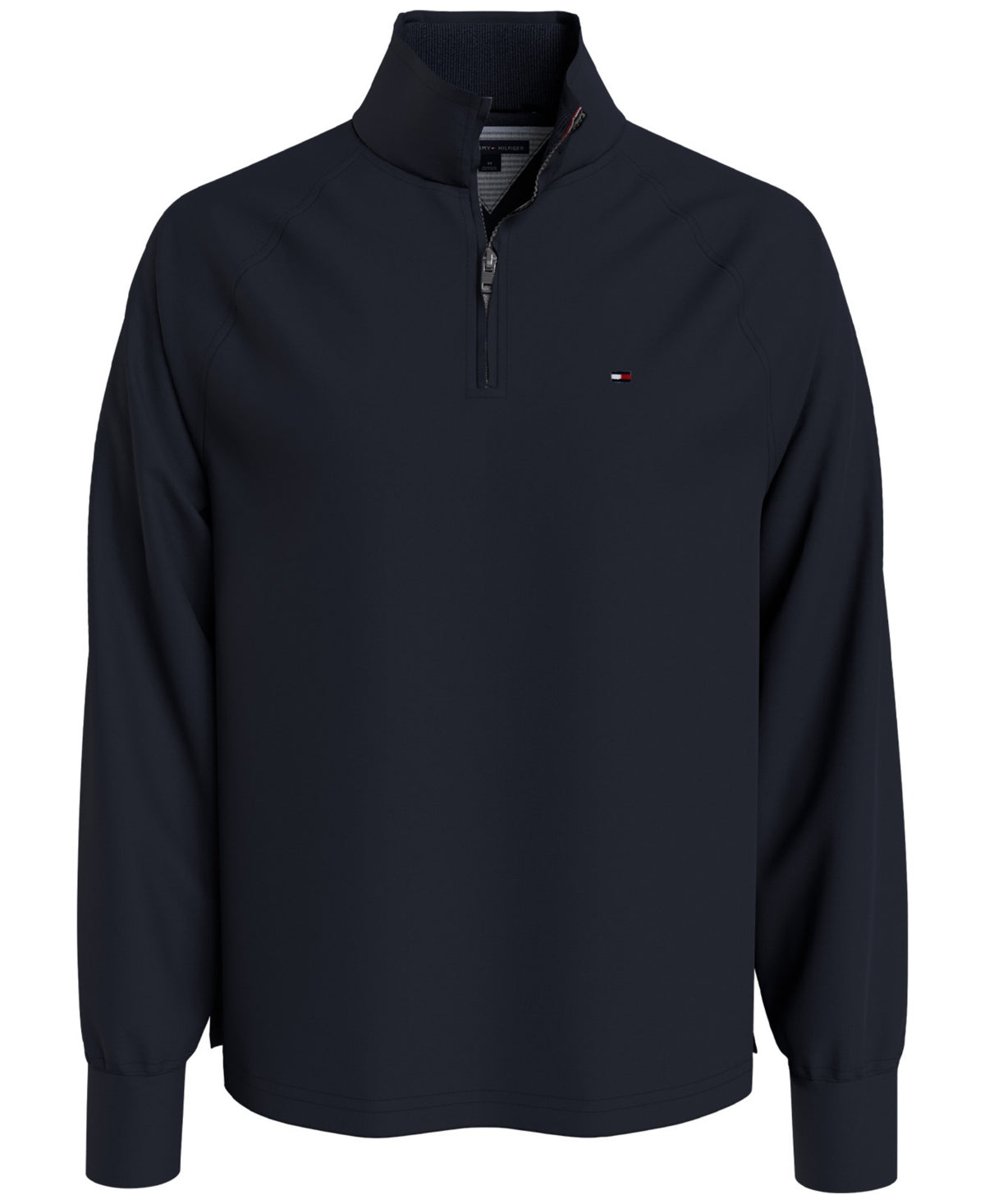 Tommy Hilfiger Men's Thompson Quarter Zip Mock Neck Sweatshirt  Desert Sky Blue XL