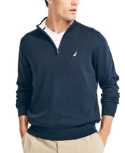 Nautica Mens Navtech Quarter Zip Sweater Navy Blue Size XXL