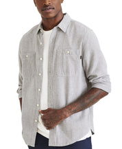 Dockers Men's 2 Pocket Regular Fit Button Down Workshirt Grey 2XL