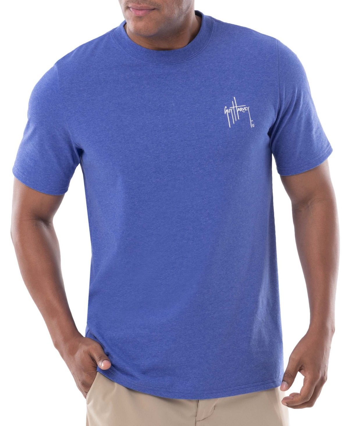 Guy Harvey Mens Graphic T shirt Blue Small