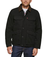 Levi's Men's Cotton Workwear Four Pocket Field Jacket Black Large