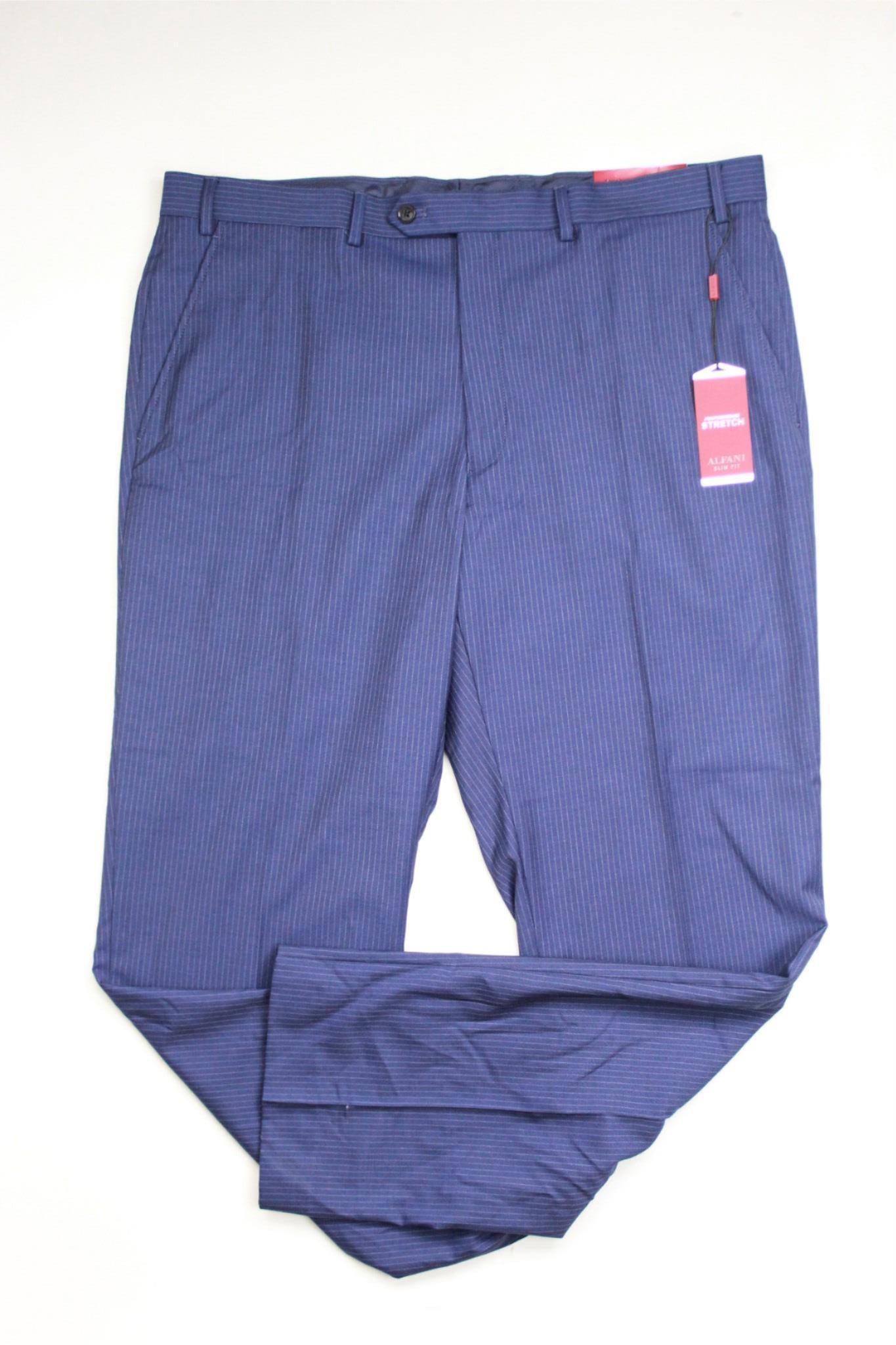 Alfani Men's Slim-Fit Suit Separate Pants Navy 38 x 29