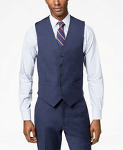 Tommy Hilfiger Men's Modern-Fit TH Flex Stretch Suit Vest XL Blue