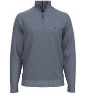 Tommy Hilfiger Mens Quarter Zip Sweater Captains Blue XL
