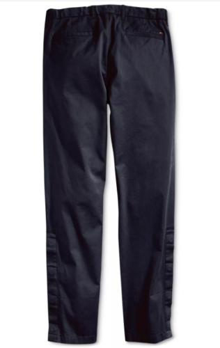 Tommy Hilfiger Adaptive Men's Straight Chino Pants 30 x 32 Navy Magnetic Zipper