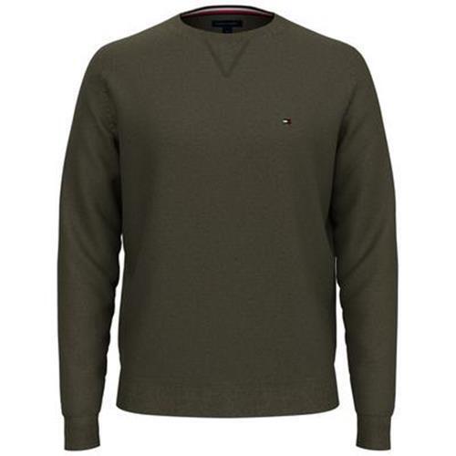 Tommy Hilfiger Mens Crewneck Casual Pullover Sweater Army Green Small
