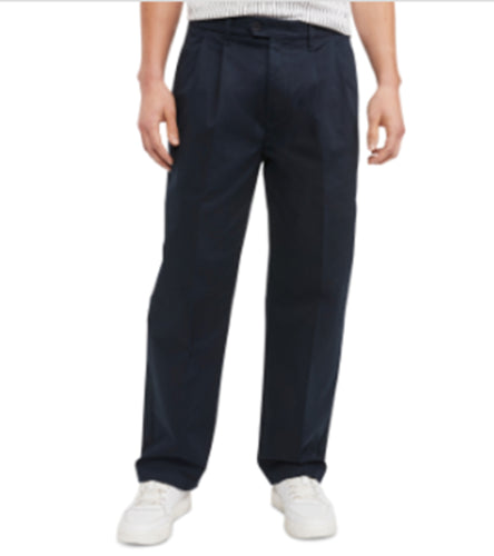 Tommy Hilfiger Men's New School Prep Pleated Chino Pants Desert Sky Blue 38 x 32