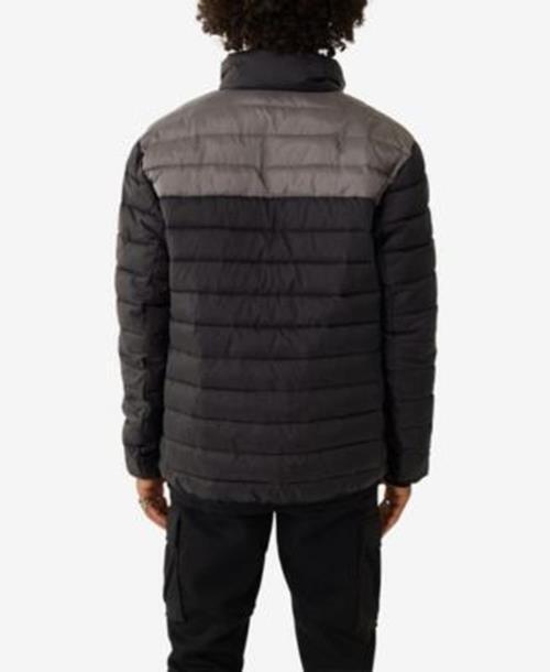 True Religion Mens Light Puffer Jacket XXL 2XL Black Grey