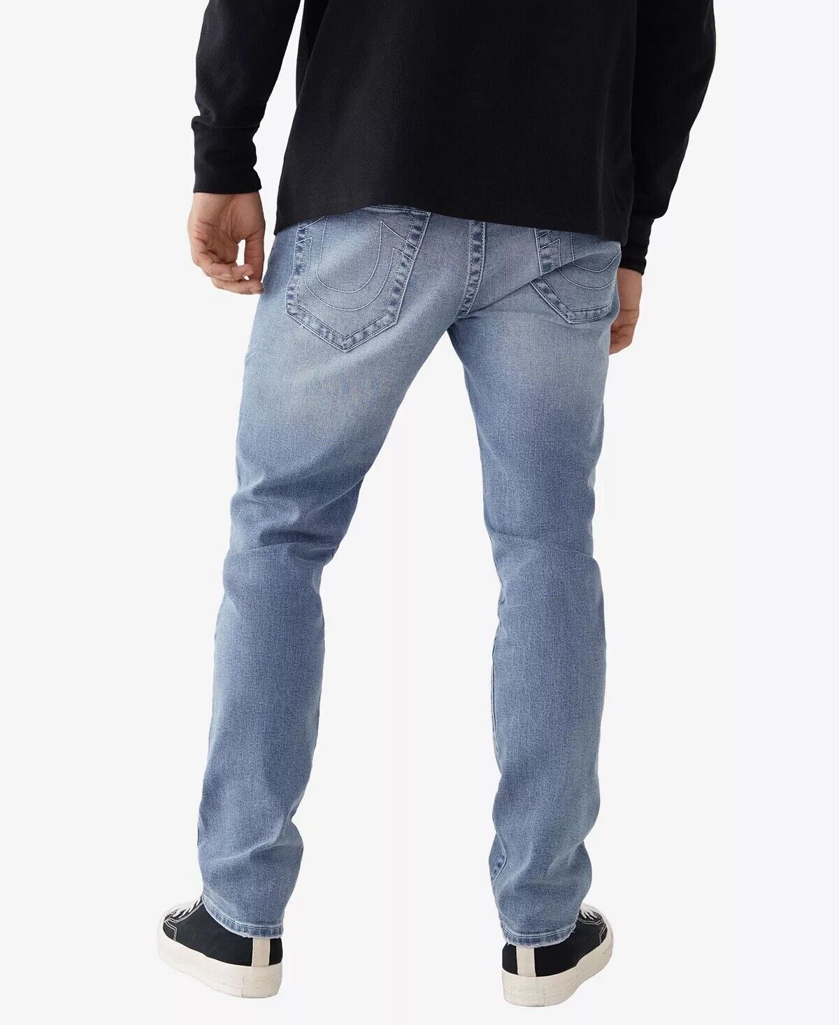 True Religion Mens Rocco No Flap Light Breakers Jeans 33 x 32