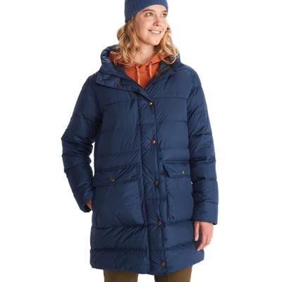 Marmot Womens Parka Coat XS Blue Solid