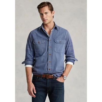 Polo Ralph Lauren Men's Classic-Fit Denim Workshirt Shirt Navy XL