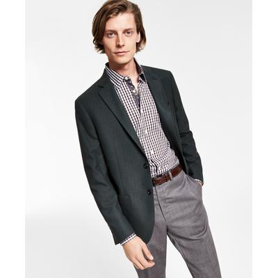 Lauren Ralph Lauren Mens Herringbone Classic Fit Sport Coat Green 42L