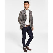 Lauren Ralph Lauren Men's Classic Fit Ultraflex Plaid Wool Sport Coat Brown 43R