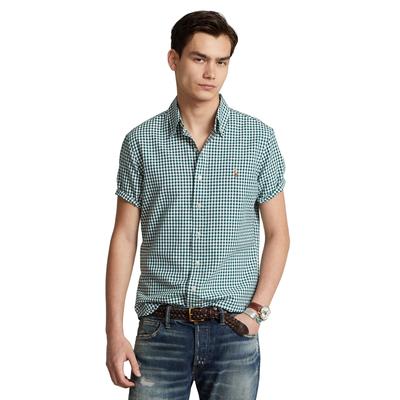 Polo Ralph Lauren Men's Classic Fit Short Sleeve Button Down Shirt Pine 2XL