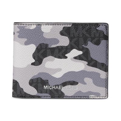 MICHAEL KORS Men's Malone Monogram Camouflage Faux-Leather Slim Billfold Wallet