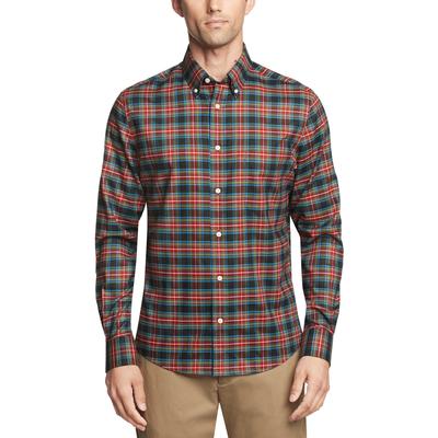 Lauren Ralph Lauren Mens Plaid Regular Fit Button Down Shirt Red Small