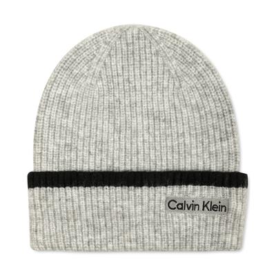 Calvin Klein Mens Logo Cuff Hat Grey OS