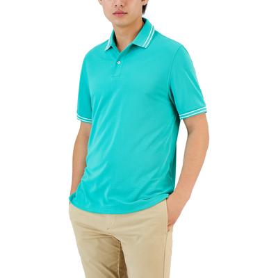 Club Room Mens Performance Polo Shirt Green XL