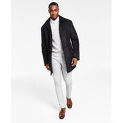 Lauren Ralph Lauren Men's Lefferts Faux-Shearling Overcoat Coat 40S Black