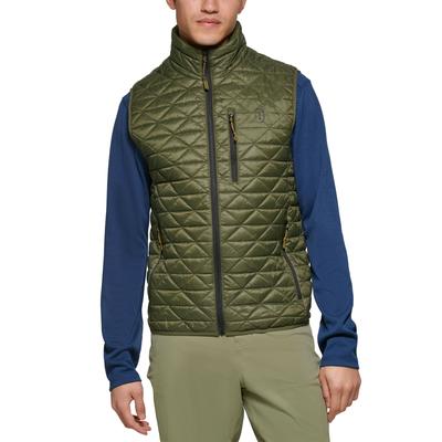 Bass Outdoor Men's Delta Diamond Quilted Puffer Vest Military Olive Green 2XL