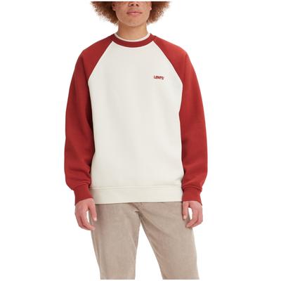Levi's Men's Varsity Raglan Sweatshirt  Retro Brick Red  Size Large