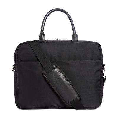 Alfani Mens Nylon Briefcase Bag Black ONE SIZE