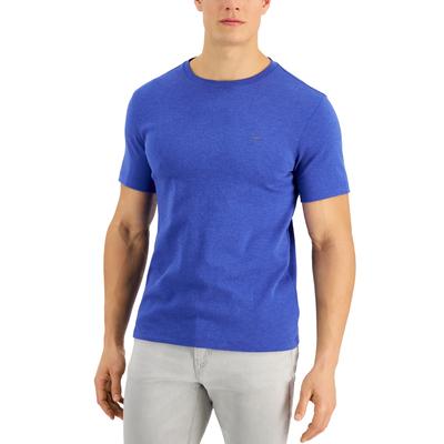 Michael Kors Mens Solid Logo Tide Blue T Shirt Medium