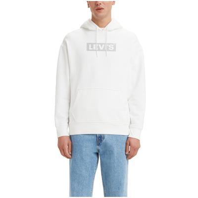 Levi's Mens Regular fit Long Sleeve Hoodie Sweatshirt Large White Solid
