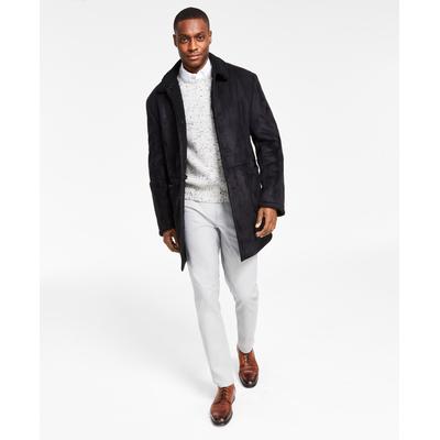 Lauren Ralph Lauren Men's Lefferts Faux-Shearling Overcoat Coat 36R Black