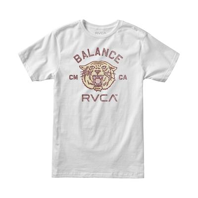 Rvca Men's Short Sleeve Squadron T Shirt White Medium