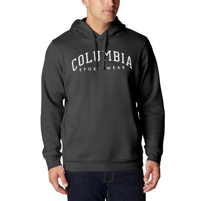 Columbia Men's Varsity Logo Trek Hoodie Black Charcoal Medium Sweatshirt