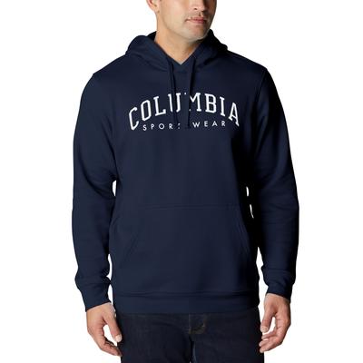 Columbia Men's Varsity Logo Hoodie  Navy/White  Size Small