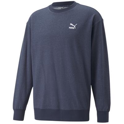 Puma Mens Cotton Crewneck Sweatshirt Medium Blue Cotton