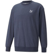 Puma Mens Cotton Crewneck Sweatshirt Blue Large