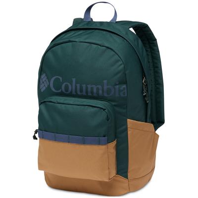 Columbia Zigzag Canvas Laptop Backpack Green Tan
