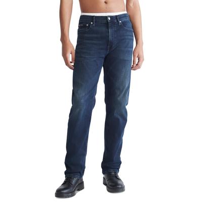 Calvin Klein Men's Standard Straight Fit Stretch Jeans Boston Blue 34 x 30