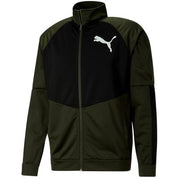 Puma Mens Track Jacket Contrast 2.0 Colorblock Green 2XL