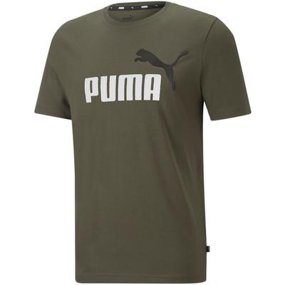 Puma Mens Graphic Crewneck T shirt Green Small