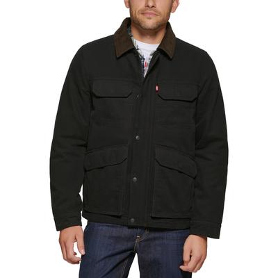 Levi's Men's Cotton Workwear Four Pocket Field Jacket Black Small