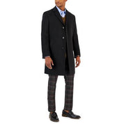 Nautica Men's Classic-Fit Camber Wool Overcoat Coat 42R Black