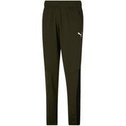 Puma Mens Contrast 2.0 Side Stripe Tiger Logo Track Pants Green 2XL