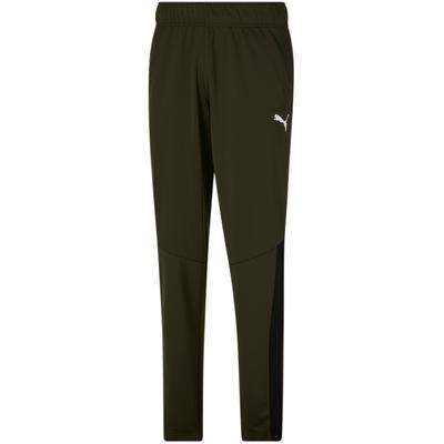 Puma Mens Contrast 2.0 Side Stripe Tiger Logo Track Pants Green 2XL