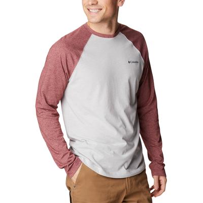 Columbia Thistletown Hills Raglan Tee Men's Clothing Silver Large