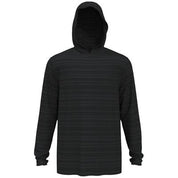 Pga Tour Men's Textured Stripe Golf Hoodie Sweatshirt Asphalt Grey XXL
