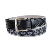 Club Room Men's Faux Leather Holiday Cheer Belt - Multi/black MEDIUM