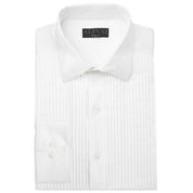 Alfani Mens Slim fit 34-35 Button-Up Shirt Large White Solid